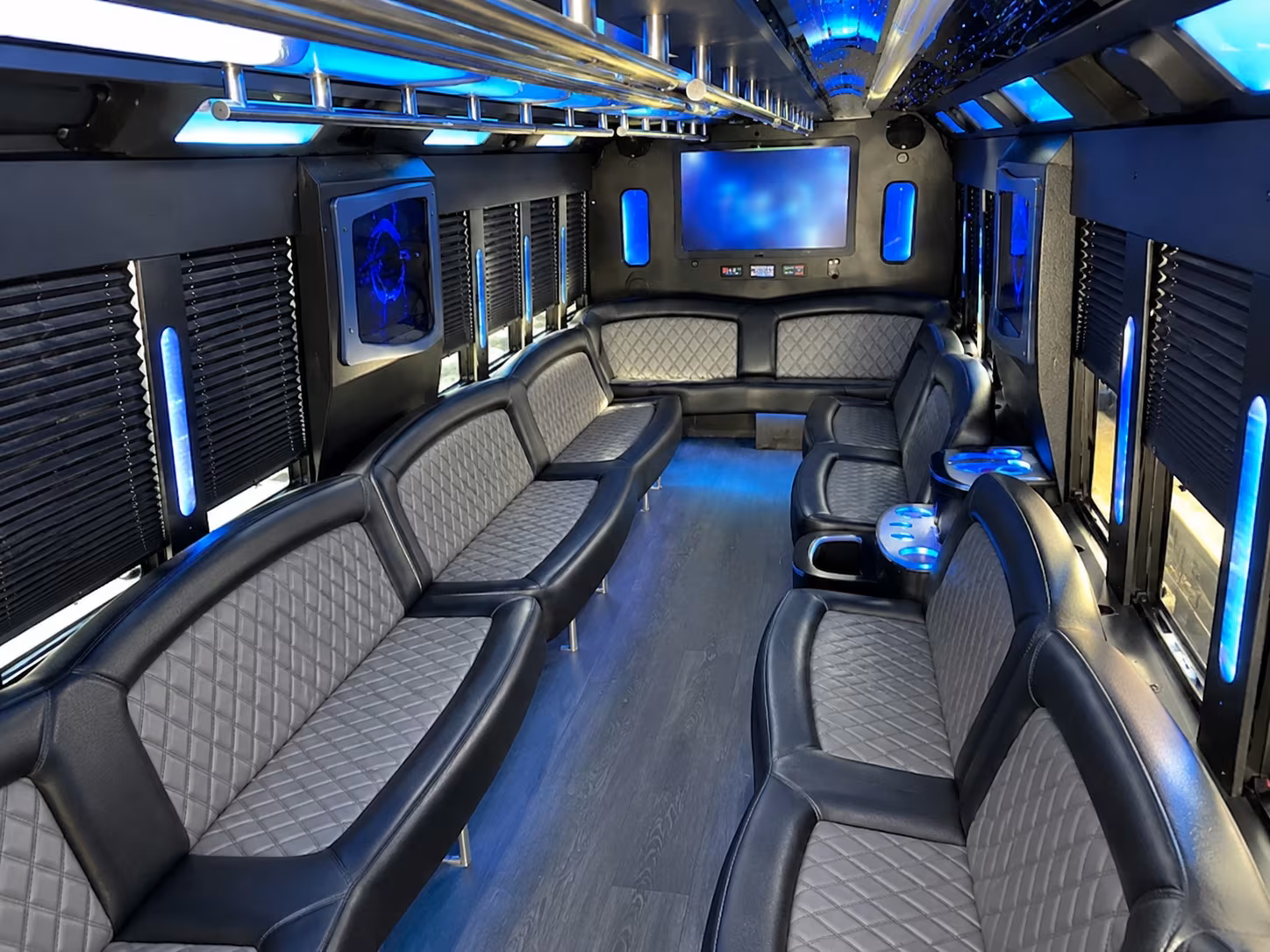 Providence Birthday, Sweet 16, & Quinceañera Transportation party bus exterior