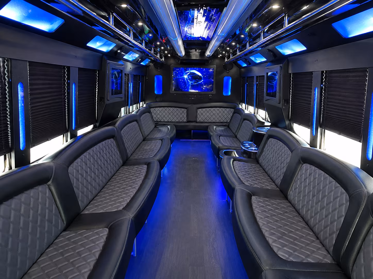 Providence Private Event Transportation party bus exterior