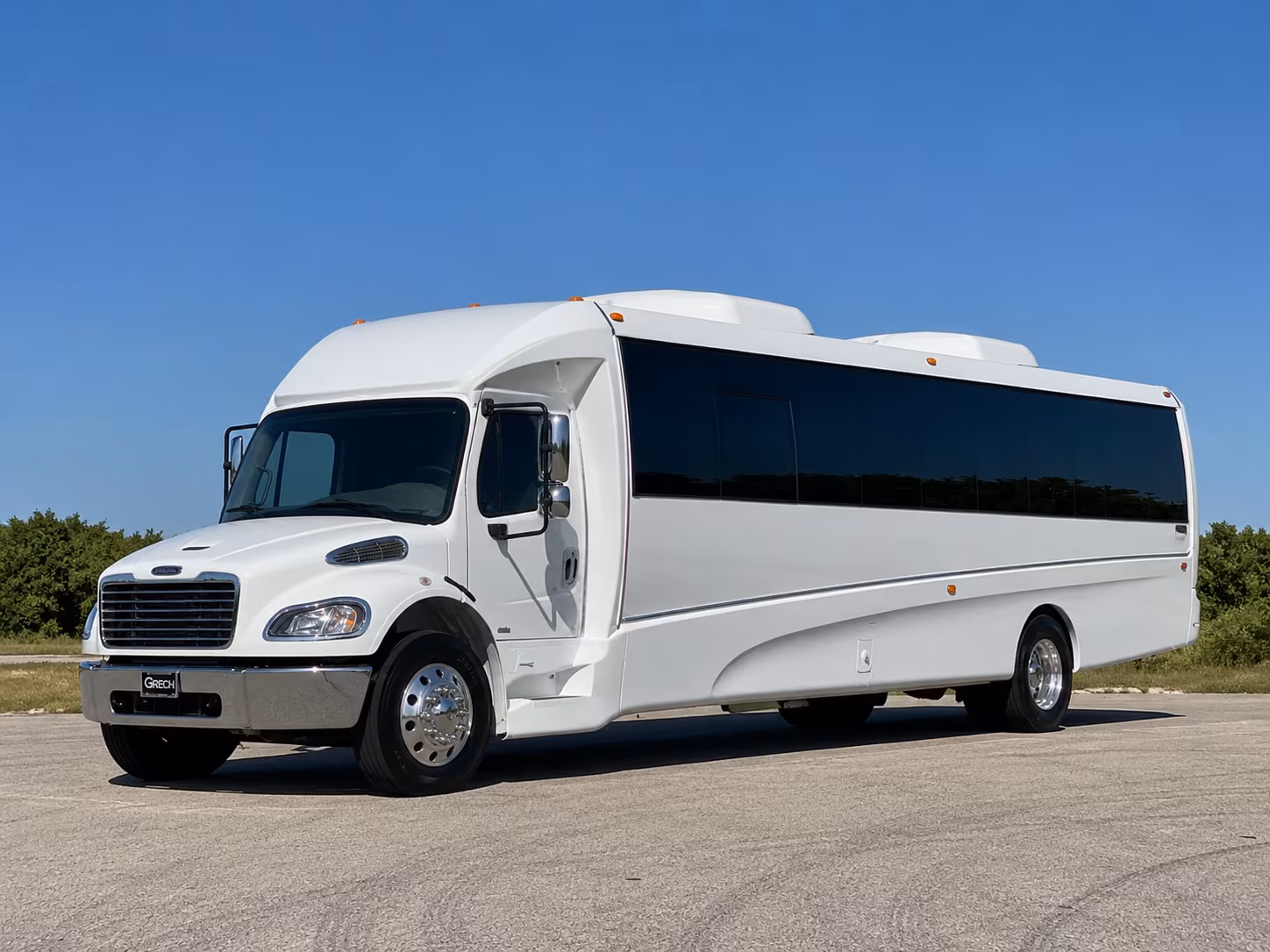 Providence Private Event Transportation party bus exterior