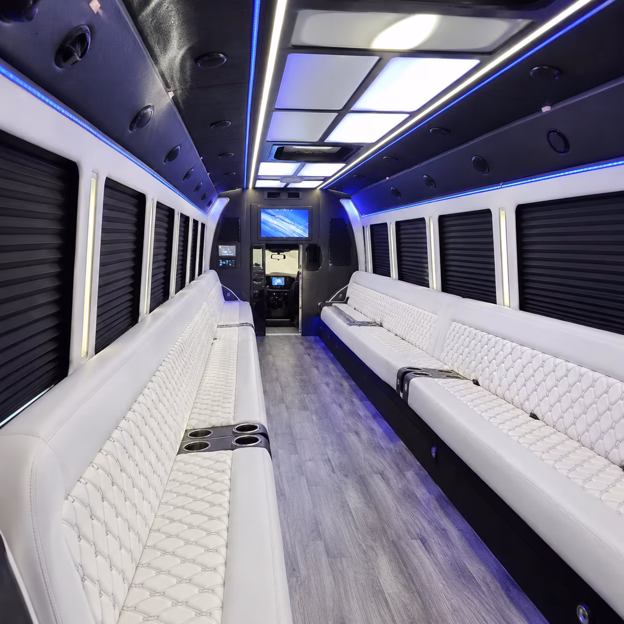Providence Private Event Transportation party bus exterior