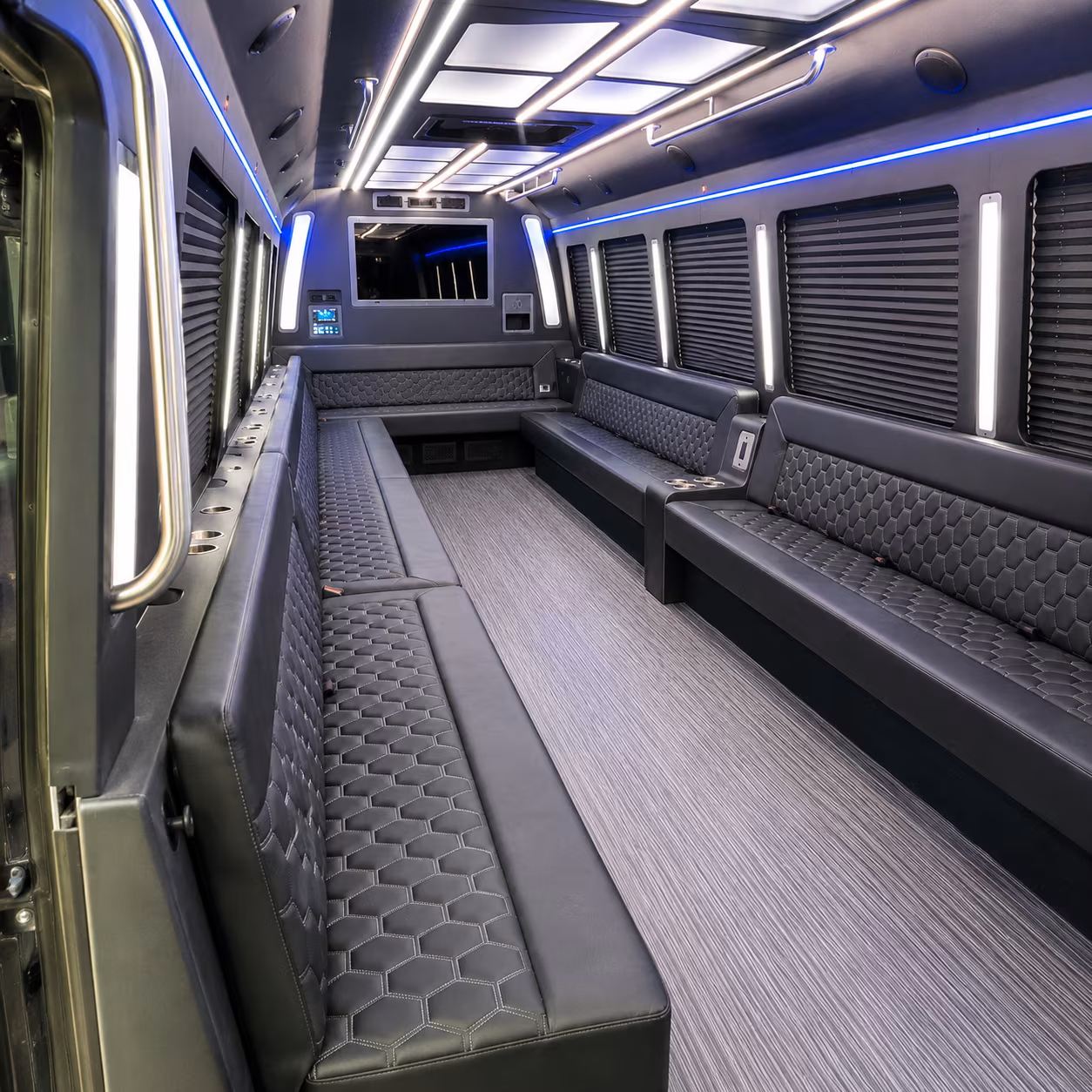 Providence Sporting Event Transportation party bus exterior