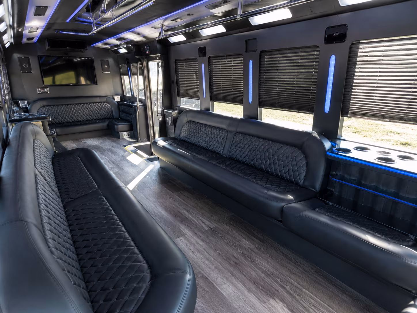 Providence Wedding Transportation party bus exterior