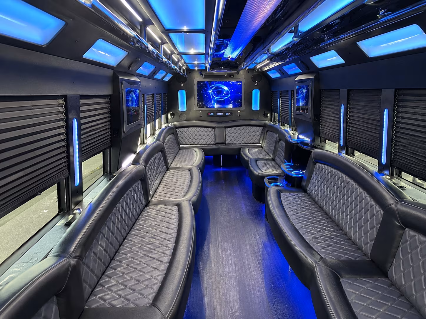 Providence Wedding Transportation party bus exterior