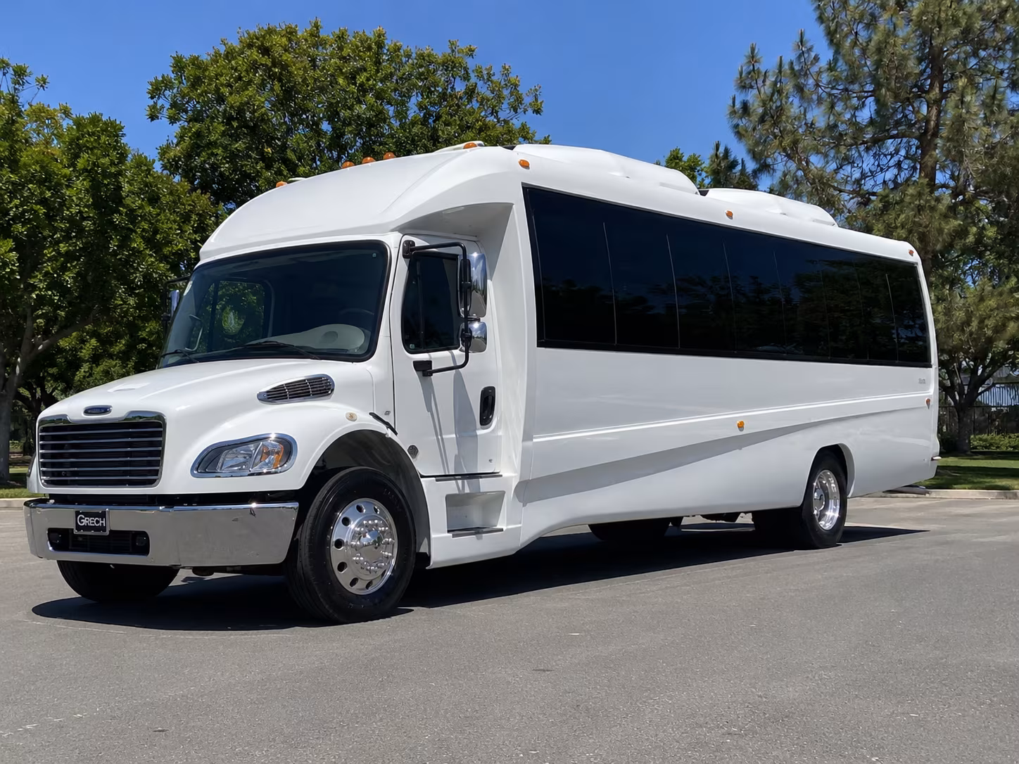 Providence Wedding Transportation party bus exterior