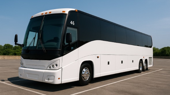 Exterior of Charter Bus Company Lynn's 40 Passenger Party Bus in Lynn