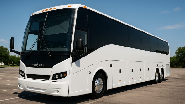 Exterior of Charter Bus Company Cambridge's 50 Passenger Party Bus in Cambridge