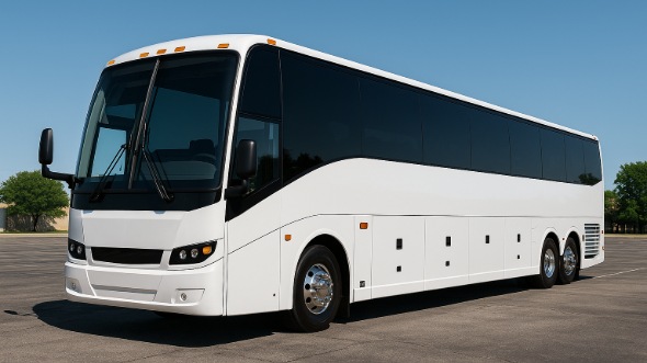Exterior of Charter Bus Company Providence's 51 Passenger Charter Bus in Providence