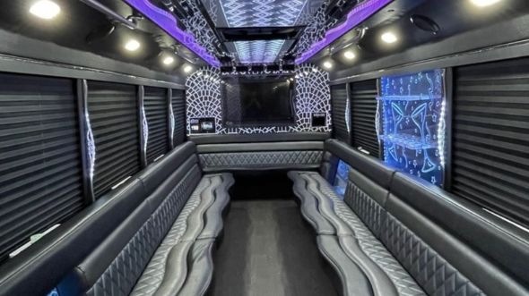 providence 28 passenger party bus rental
